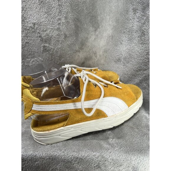 Vtg 90s PUMA Woman’s 11 Open Toe Lace Slingback Trainer Sneaker Platform Suede - Picture 2 of 9
